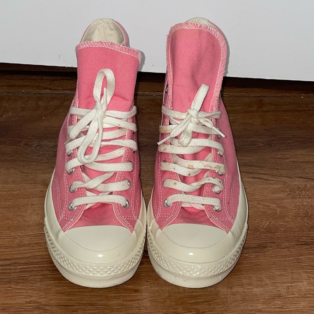 Converse Comme Des Garçon Play x Chuck 70 High Bright Pink